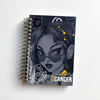 Cancer Zodiac Edgy B5 Diary – 250 Pages, Hard Cover, 120gsm, Metal Spiral