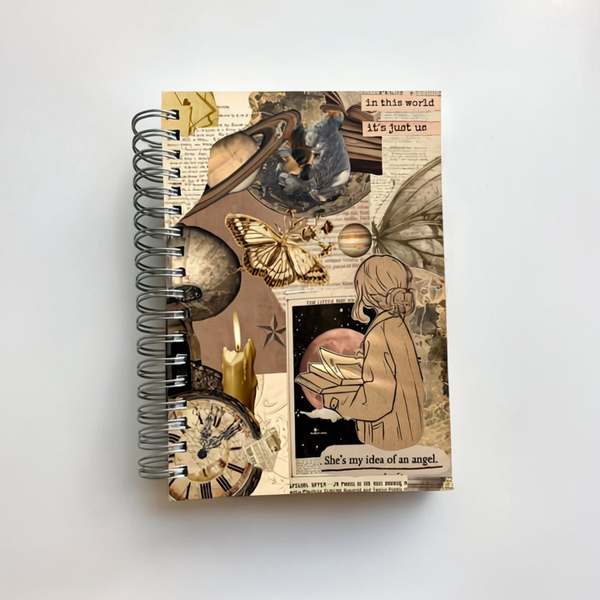 Vintage Collage Dark Academia Diary – B5 Hard Cover, 200 Pages