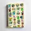 Botanical Houseplants Spiral Diary – B5 Hard Cover, 200 Pages