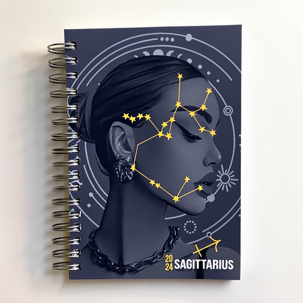 Sagittarius Zodiac Spiral Diary – B5 Hard Cover, 200 Pages