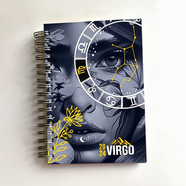Virgo Zodiac Spiral Diary – B5 Hard Cover, 200 Pages